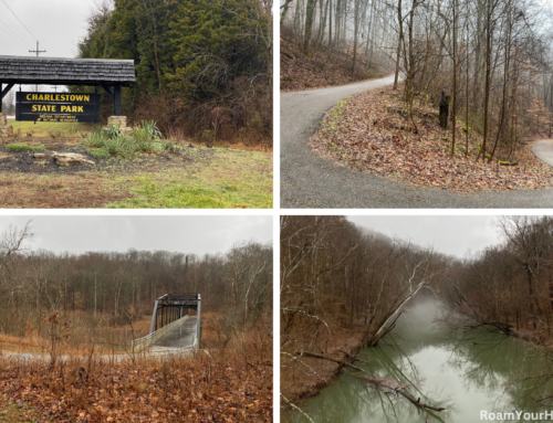 Charlestown State Park and creepy Rose Island Amusement Park