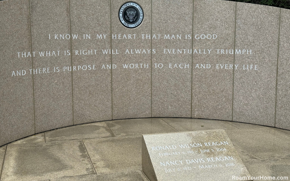 Ronald and Nancy Reagan's grave