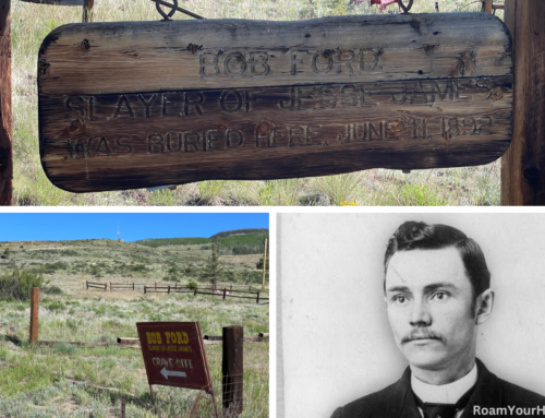 The original grave of Robert Ford the man who killed Jesse James