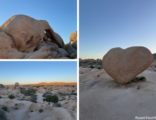 Hiking to Arch Rock and Heart Rock at Sunrise in Joshua Tree National Park