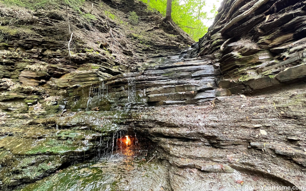 Eternal Flame Trail is in New York about a half hour drive south of Buffalo.