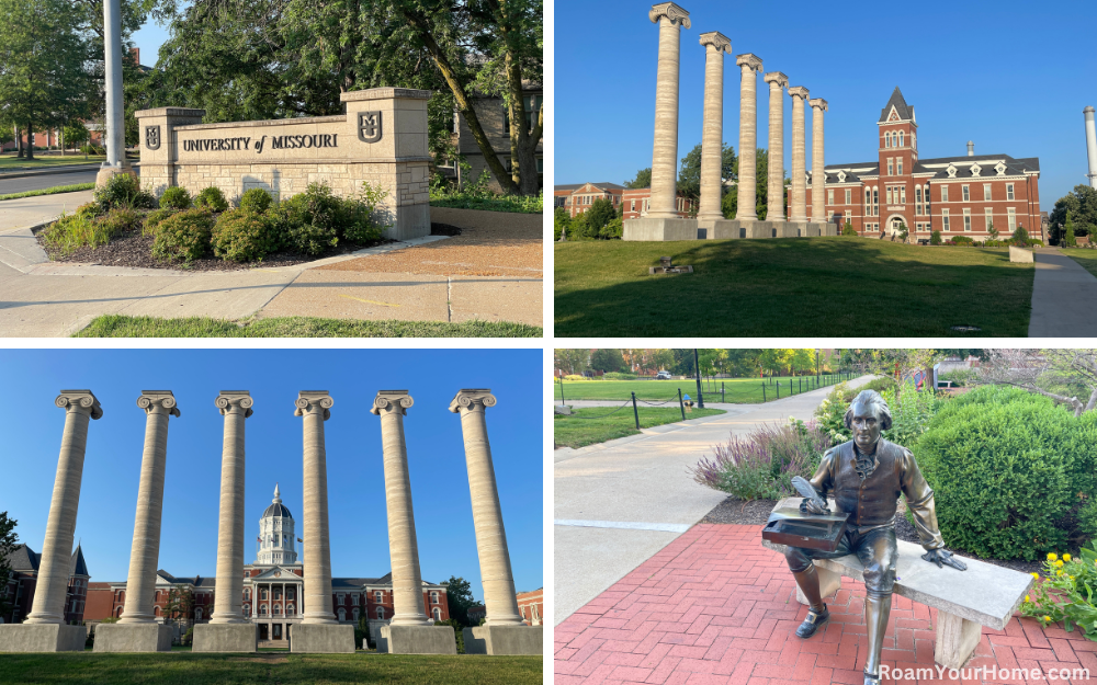 Thomas Jefferson's Original Grave is on the University of Missouri's main campus.