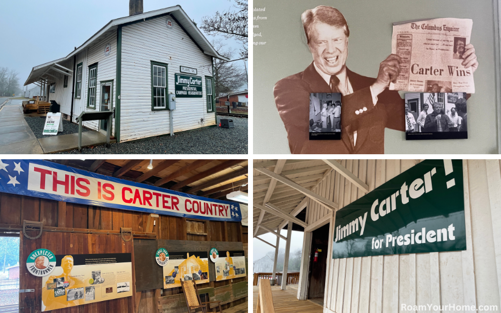 Jimmy Carter Campaign Headquarters at the train depot.