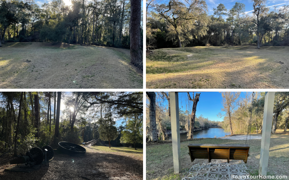 Suwannee River State Park Civil War earthworks.