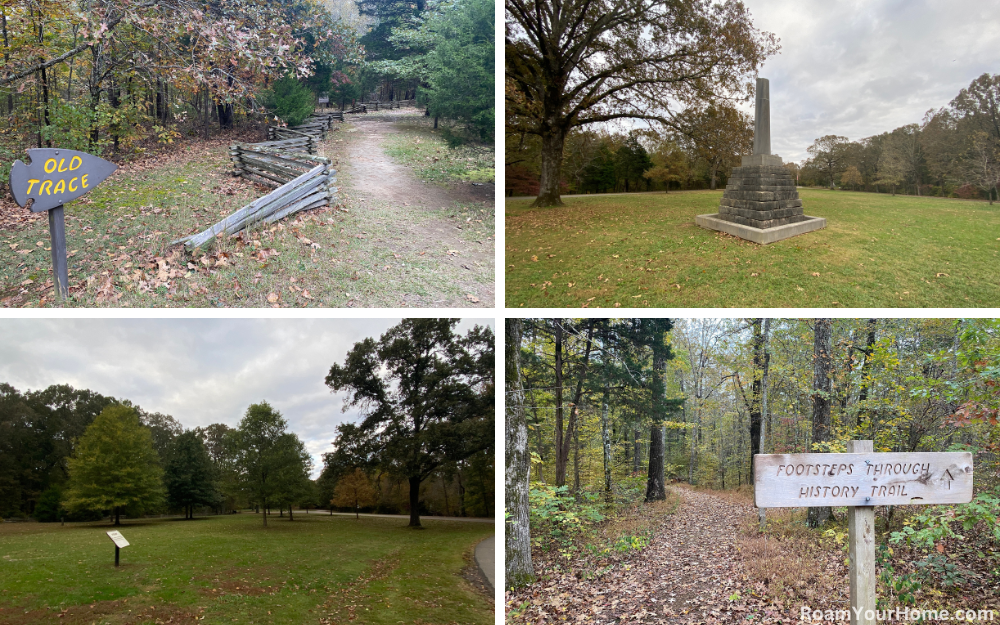 Meriwether Lewis's Grave along the Natchez Trace in Tennessee.