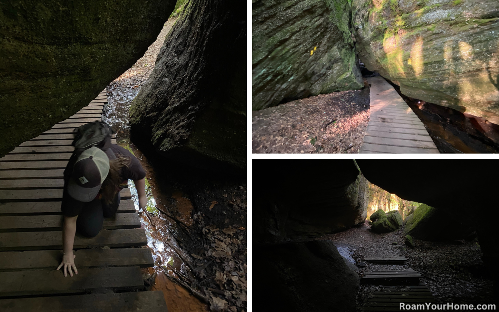 Hiking through Nelson-Kennedy Ledges State Park near Cleveland.