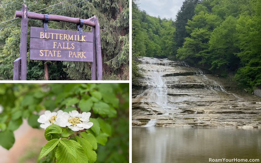 Buttermilk Falls State Park in New York.