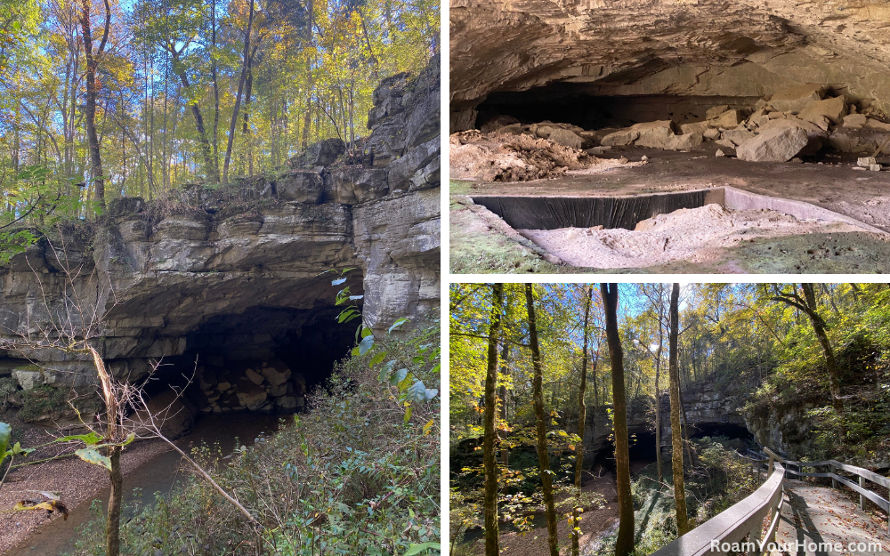 Hiking Russell Cave National Monument in Alabama.