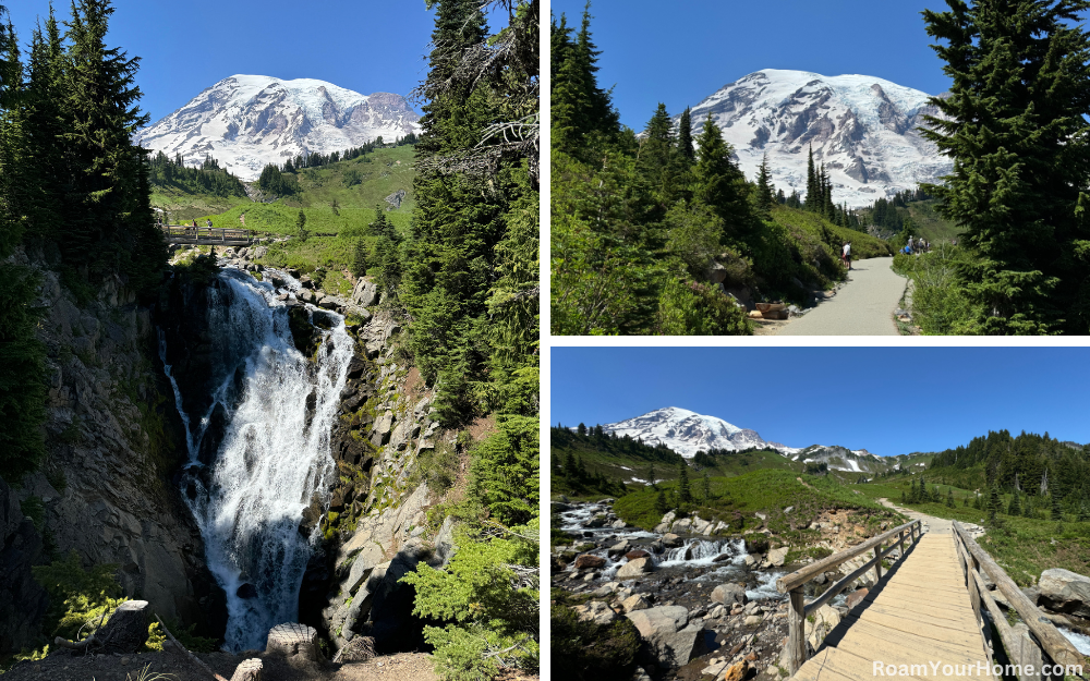 Myrtle Falls in Mount Rainier National Park